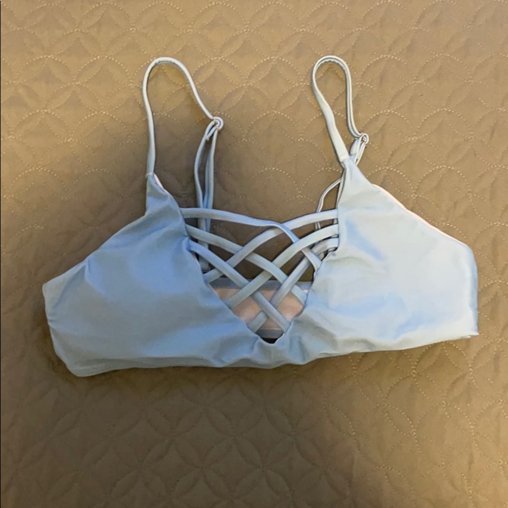 Blue Swimsuit Top